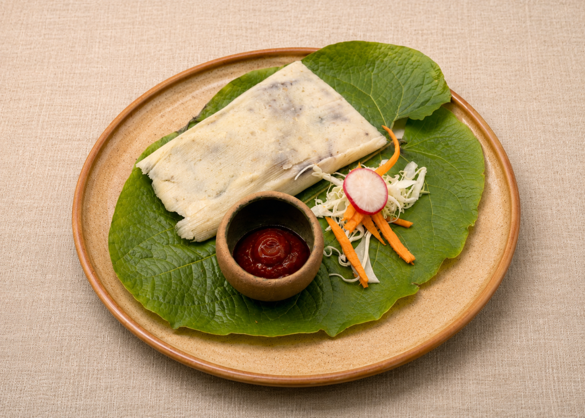 Vegetarian Oaxacan tamales for catering, Café de Olla San Francisco